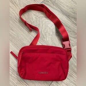 Athleta Vibrant Red Crossbody Belt Bag